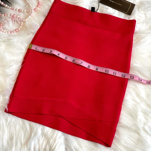 Size XXS Red BCBG MAXAZRIA Silvie Skirt - Picture 7 of 11